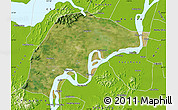 Satellite Map of Wuwei, physical outside