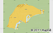 Savanna Style Map of Wuwei, single color outside