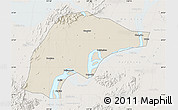 Shaded Relief Map of Wuwei, lighten