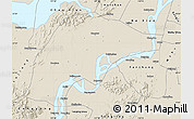 Shaded Relief Map of Wuwei