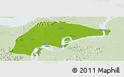 Physical Panoramic Map of Wuwei, lighten