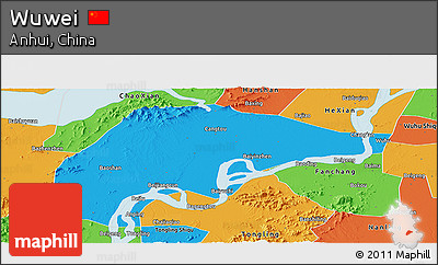 Political Panoramic Map of Wuwei