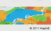 Political Panoramic Map of Wuwei