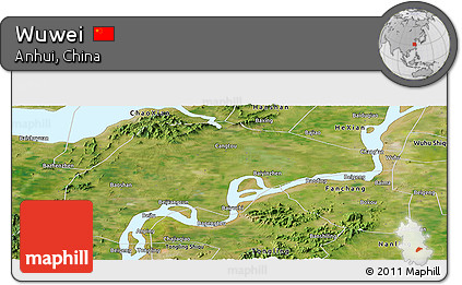 Satellite Panoramic Map of Wuwei