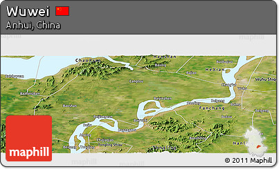 Satellite Panoramic Map of Wuwei