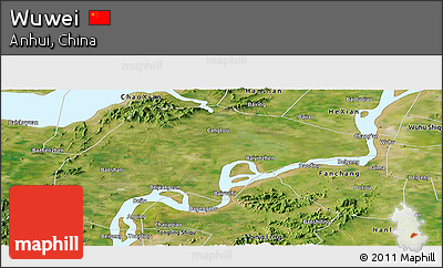 Satellite Panoramic Map of Wuwei