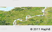 Satellite Panoramic Map of Wuwei
