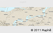 Shaded Relief Panoramic Map of Wuwei
