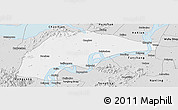 Silver Style Panoramic Map of Wuwei