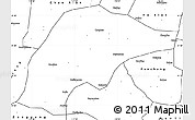 Blank Simple Map of Wuwei