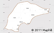 Classic Style Simple Map of Wuwei, cropped outside