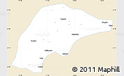 Classic Style Simple Map of Wuwei, single color outside