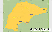 Savanna Style Simple Map of Wuwei, single color outside