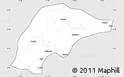 Silver Style Simple Map of Wuwei, cropped outside