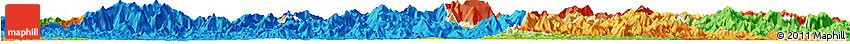 Physical Horizon Map of Xiuning, political outside