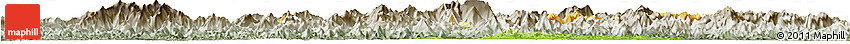 Physical Horizon Map of Xiuning, semi-desaturated