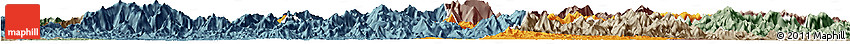 Political Horizon Map of Xiuning, semi-desaturated