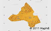 Political Map of Xiuning, cropped outside