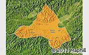 Political Map of Xiuning, satellite outside