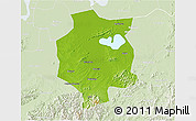 Physical 3D Map of Xuancheng, lighten