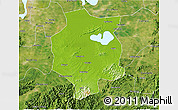 Physical 3D Map of Xuancheng, satellite outside