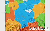 Political 3D Map of Xuancheng