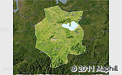 Satellite 3D Map of Xuancheng, darken