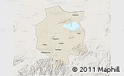 Shaded Relief 3D Map of Xuancheng, lighten