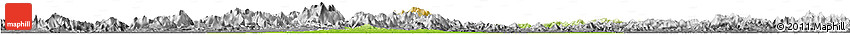 Physical Horizon Map of Xuancheng, desaturated