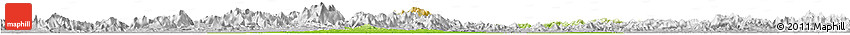 Physical Horizon Map of Xuancheng, lighten, desaturated