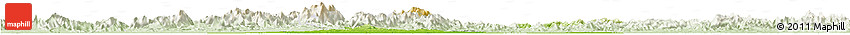 Physical Horizon Map of Xuancheng, lighten