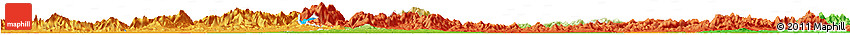 Physical Horizon Map of Xuancheng, political outside Physical Horizon Map of Xuancheng, political outside