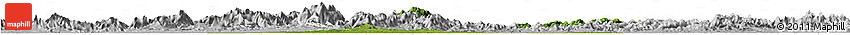 Satellite Horizon Map of Xuancheng, lighten, desaturated