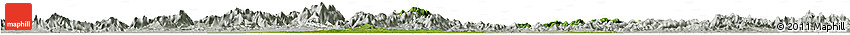 Satellite Horizon Map of Xuancheng, lighten, semi-desaturated