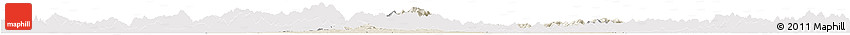 Shaded Relief Horizon Map of Xuancheng, cropped outside