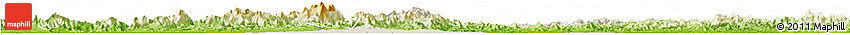 Shaded Relief Horizon Map of Xuancheng, physical outside Shaded Relief Horizon Map of Xuancheng, physical outside