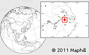 Blank Location Map of Xuancheng