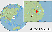 Savanna Style Location Map of Xuancheng