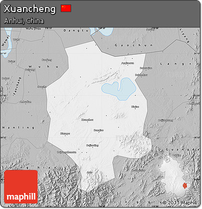 Gray Map of Xuancheng