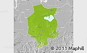 Physical Map of Xuancheng, lighten, desaturated