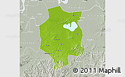 Physical Map of Xuancheng, lighten, semi-desaturated
