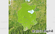 Physical Map of Xuancheng, satellite outside