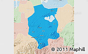 Political Map of Xuancheng, lighten