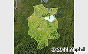 Satellite Map of Xuancheng, darken