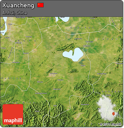 Satellite Map of Xuancheng