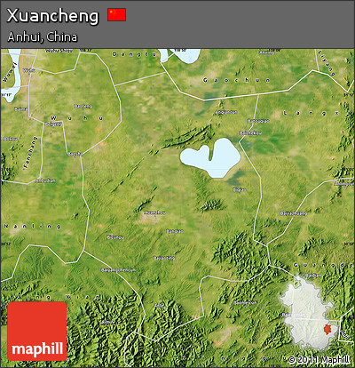 Satellite Map of Xuancheng