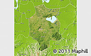Satellite Map of Xuancheng, physical outside