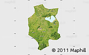 Satellite Map of Xuancheng, single color outside