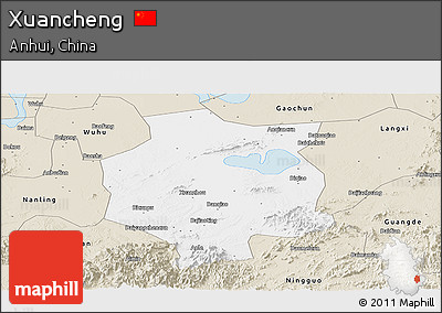 Classic Style Panoramic Map of Xuancheng