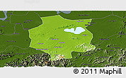 Physical Panoramic Map of Xuancheng, darken